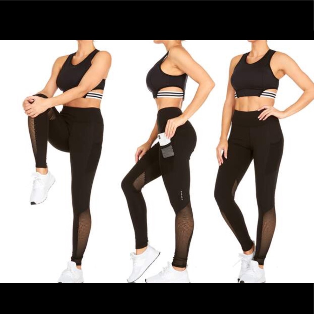 Women’s leggings size S mesh inserts